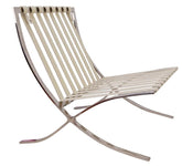 Mies Barcelona Pavilion Chair - Premium Italian Leather | Tan Brown Interior Furnishes
